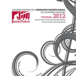 Portada CD 12 Jove Banda Simfònica de la FSMCV / Temporada 2012