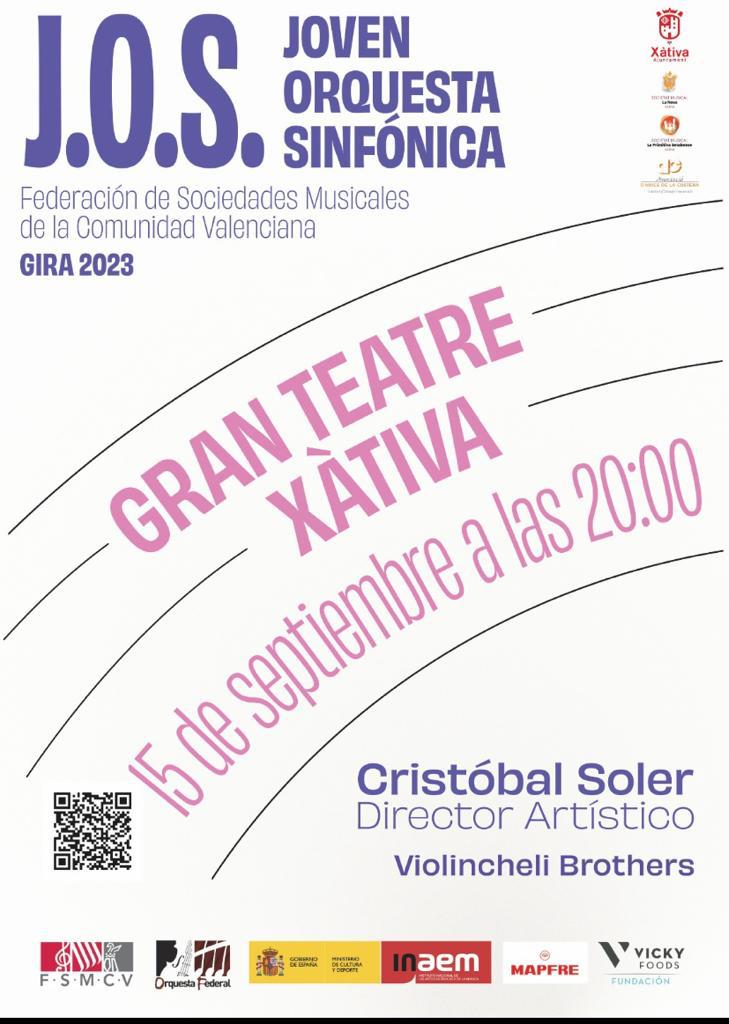 Cartell concert 15 set Gran Teatre Xativa