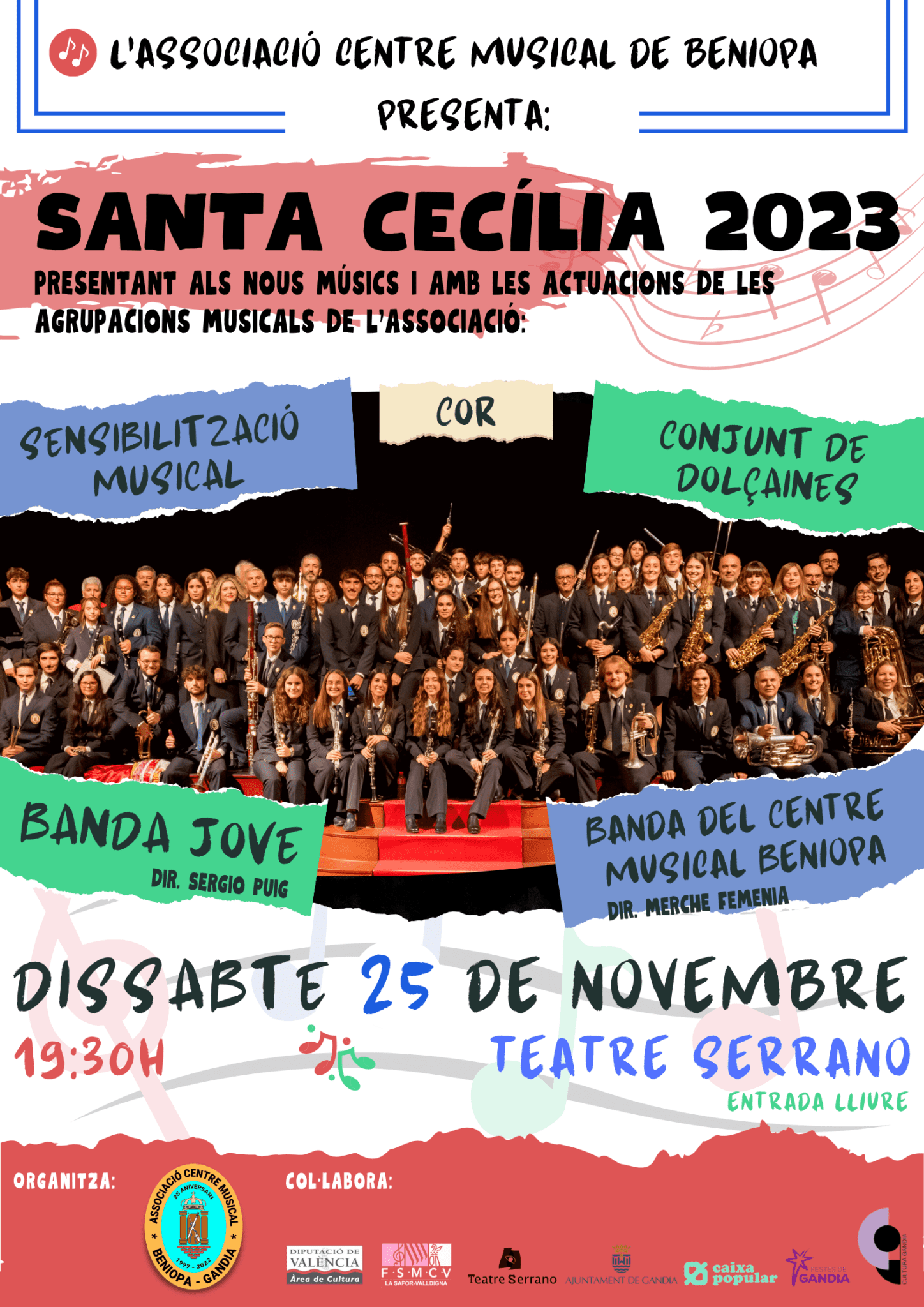 Cartell Santa Cecilia 2023