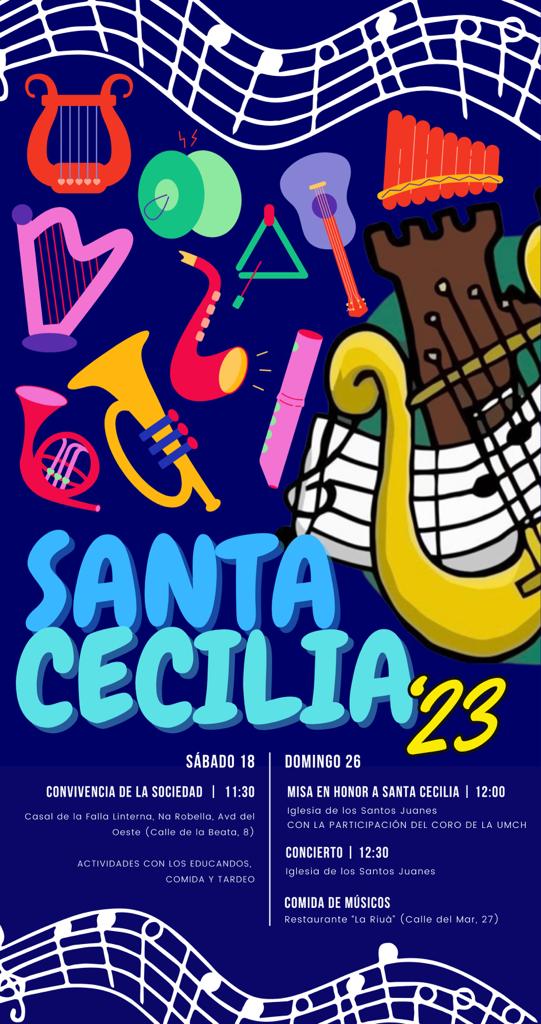 Programa actos UMCH Santa Cecilia 2023