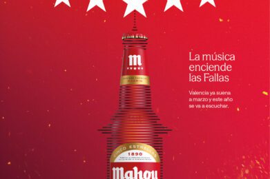 Cartel Fallas Mahou vertical