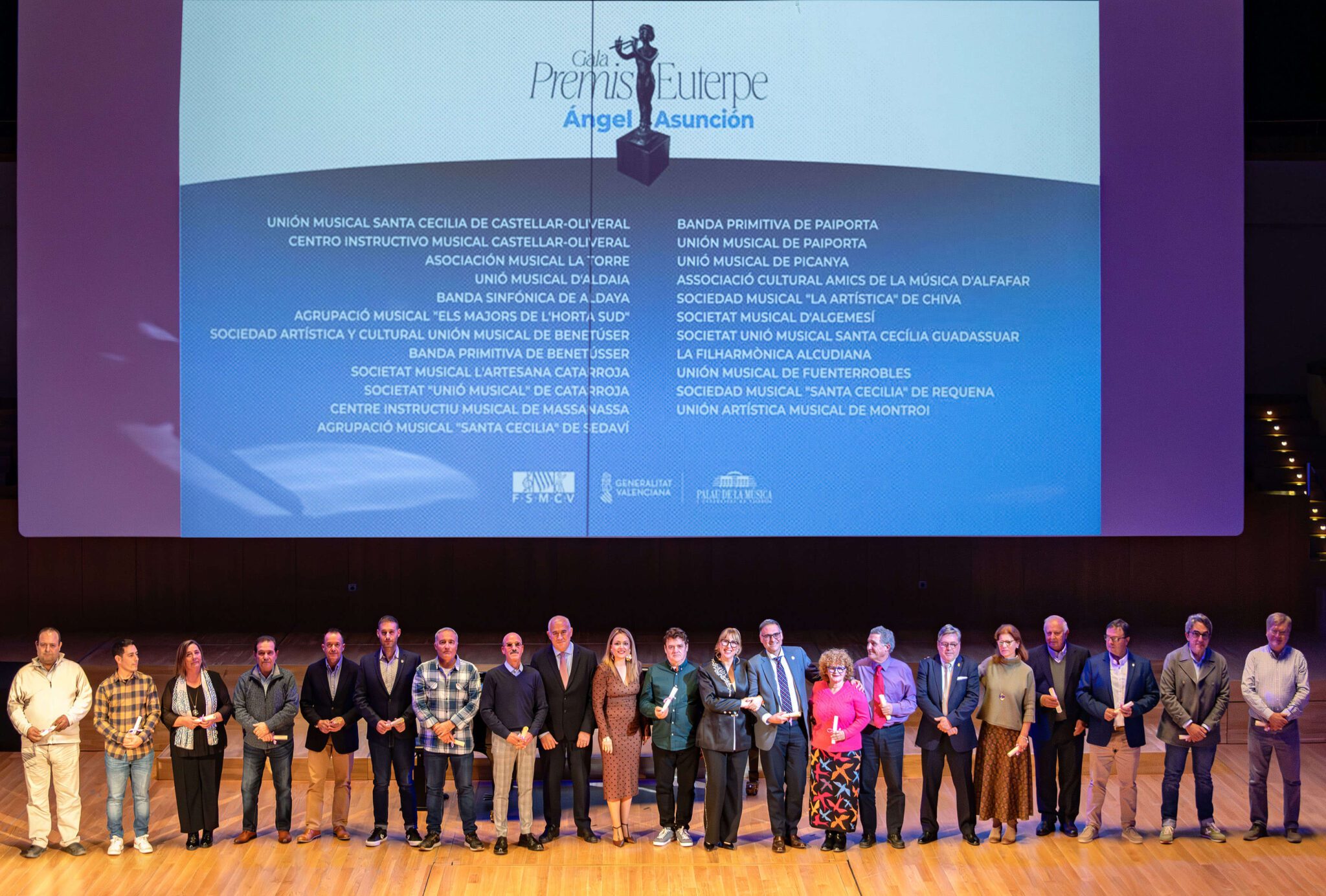 Foto 2 FSMCV La FSMCV entrega sus Premios Euterpe – Angel Asuncion en una gala celebrada por primera vez en el Palau de la scaled