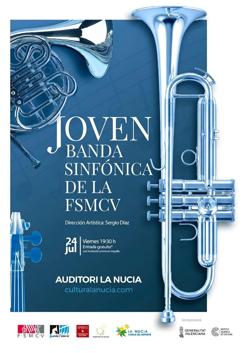 Concierto de la Joven Banda Sinfónica de la FSMCV 9 Cartel La Nucia DEF