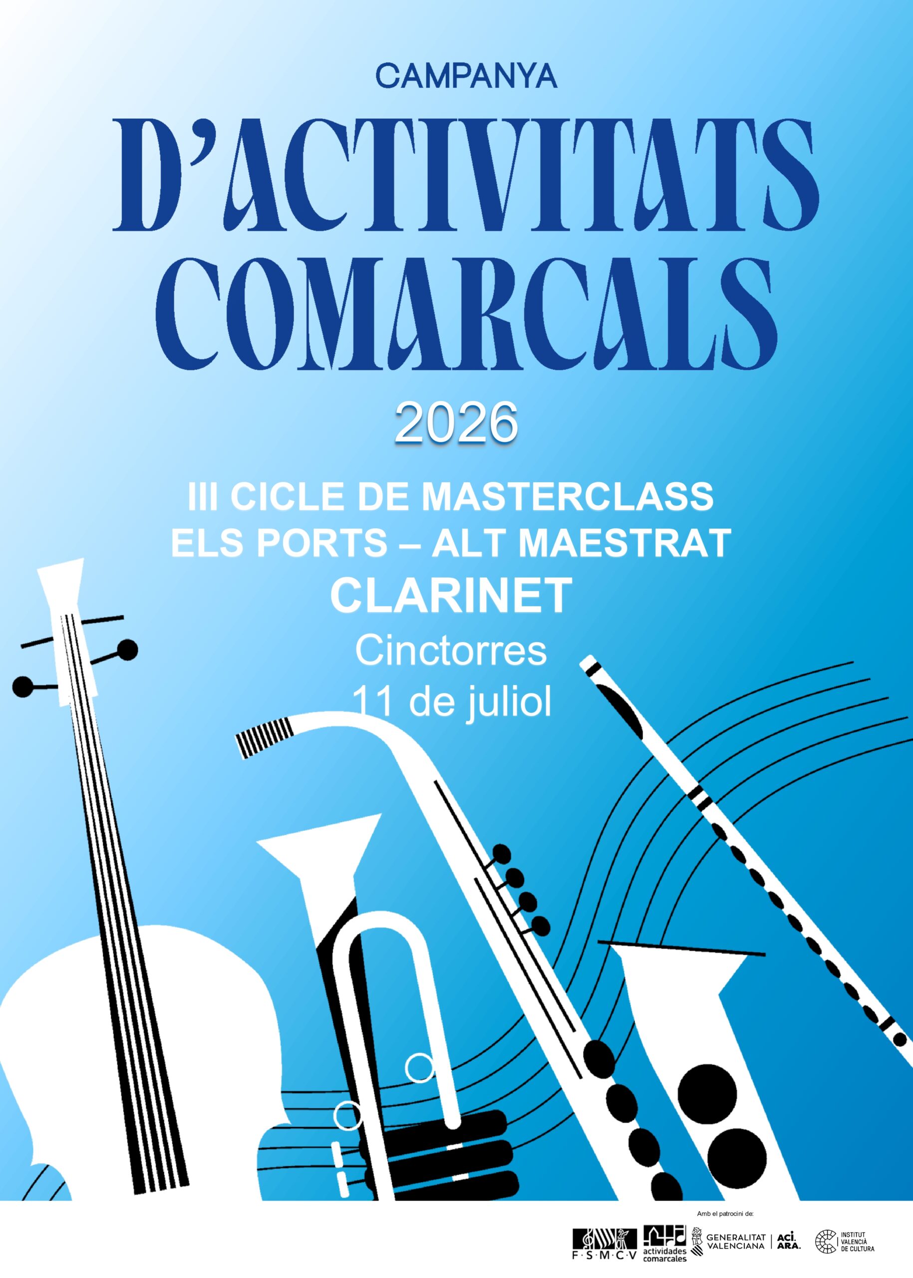 Actividad Comarcal: Masterclass de Clarinet 1 Cartell master clarinet page 0001 scaled
