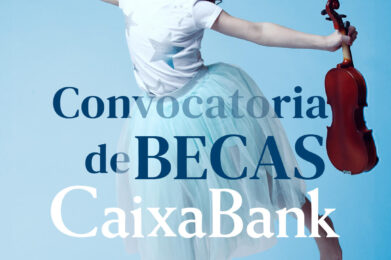 Cartel cast FSMCV CaixaBank aumenta la dotacion de las becas para el alumnado de escuelas de musica a 275.000 euros en el 1
